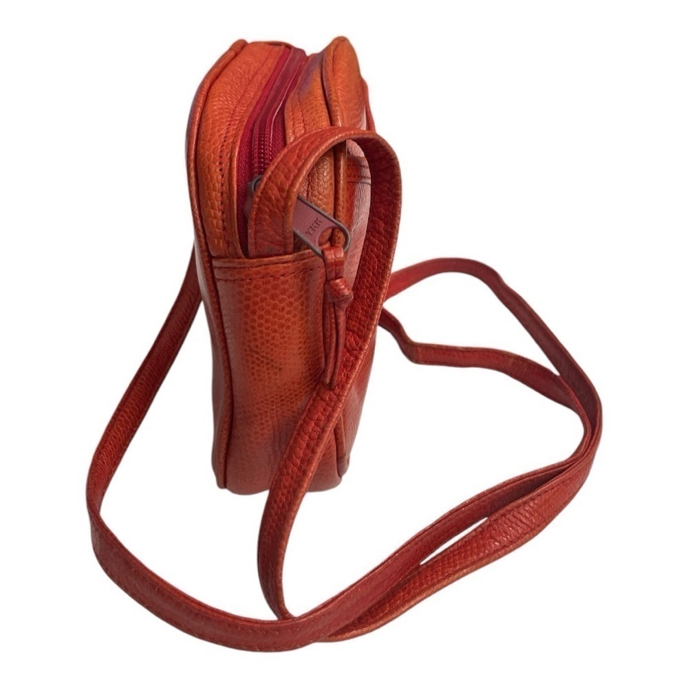 DeNura Vintage small Red Crossbody leather bag - Picture 2 of 11